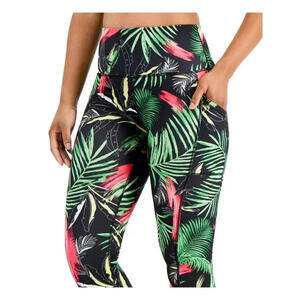 Ideology Women's Palm Print Cropped Leggings Multicolor XS